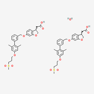 Chemical structure of Fasiglifam (TAK-875)