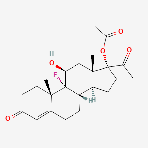 Chemical structure of Flurogestone Acetate