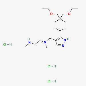 Chemical structure of GSK3368715 (EPZ019997) 3HCl