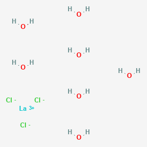 Chemical structure of Lanthanum chloride heptahydrate