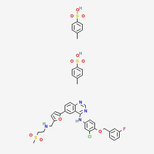 Chemical structure of Lapatinib ditosylate anhydrous