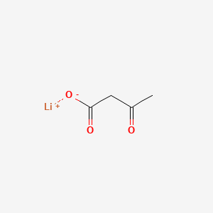 Chemical structure of Lithium acetoacetate