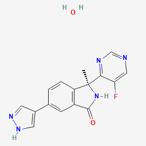 Chemical structure of LY3143921 hydrate