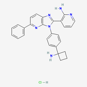 Chemical structure of Miransertib HCl