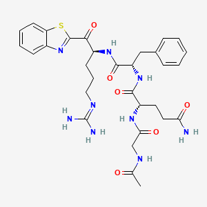 Chemical structure of MM3122