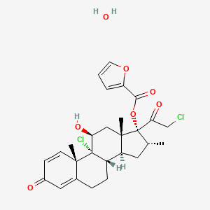 Chemical structure of Mometasone Furoate Hydrate