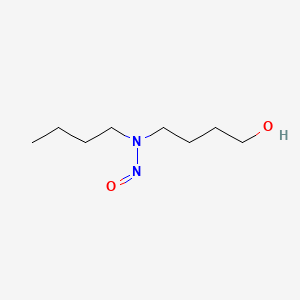 Chemical structure of N-butyl-N-(4-hydroxybutyl)nitrosamine