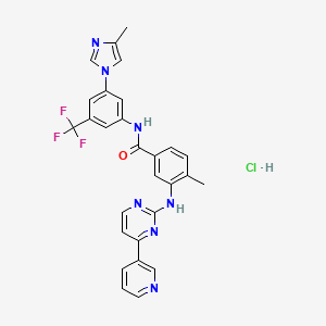 Chemical structure of Nilotinib hydrochloride