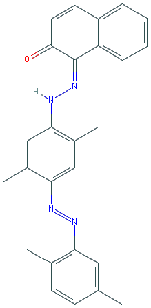 Chemical structure of Oil Red O