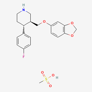 Chemical structure of Paroxetine mesylate