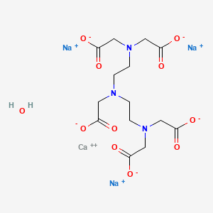 Chemical structure of pentetate calcium trisodium hydrate