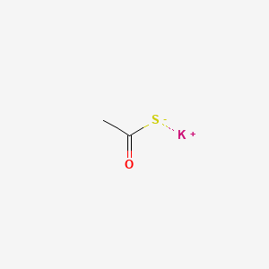 Chemical structure of Potassium thioacetate