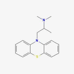 Chemical structure of Promethazine