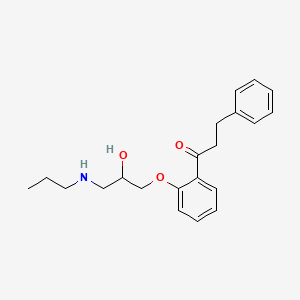 Chemical structure of Propafenone
