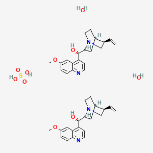 Chemical structure of Quinidine sulfate