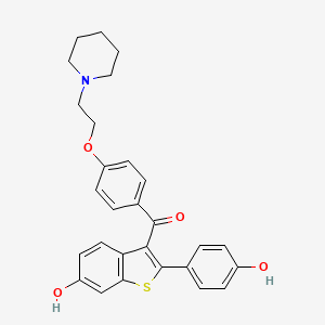 Chemical structure of Raloxifene