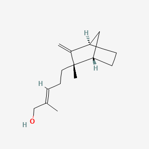 Chemical structure of Santalol