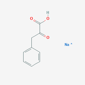 Chemical structure of Sodium phenylpyruvate