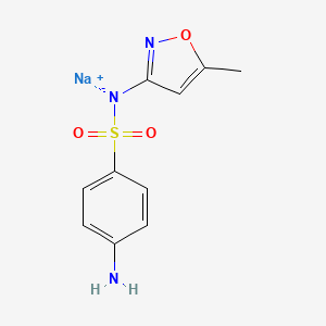 Chemical structure of Sulfamethoxazole sodium