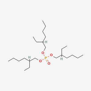 Chemical structure of Tris(2-ethylhexyl) phosphate