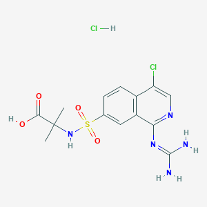 Chemical structure of UK-371804 HCl