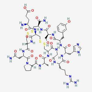 Chemical structure of conotoxin GI