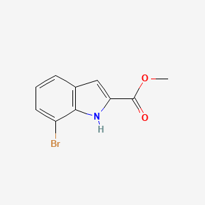 Chemical structure of Methyl 7-Bromo-1h-indole-2-carboxylate