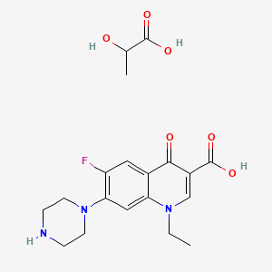 Chemical structure of NORFLOXACIN LACTATE
