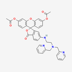 Chemical structure of ZnAF-2 DA,Cell Permeant