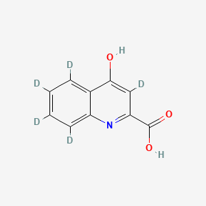 Chemical structure of Kynurenic acid-d5