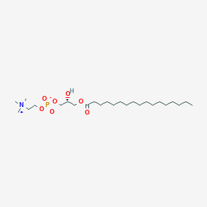 Chemical structure of 1-Heptadecanoyl-sn-glycero-3-phosphocholine