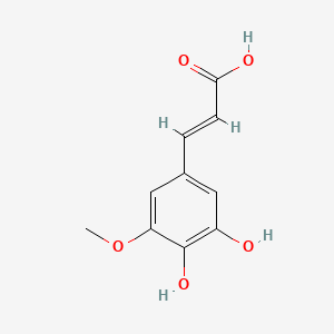 Chemical structure of 5-Hydroxyferulic acid