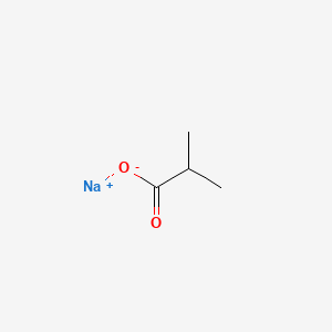 Chemical structure of SODIUM ISOBUTYRATE