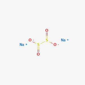 Chemical structure of Sodium dithionite
