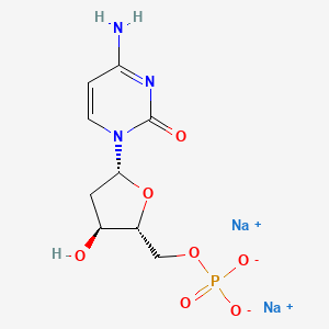 Chemical structure of 2'-Deoxycytidine 5'-(disodium phosphate)