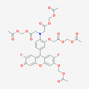 Chemical structure of Mag-Fluo-4 AM