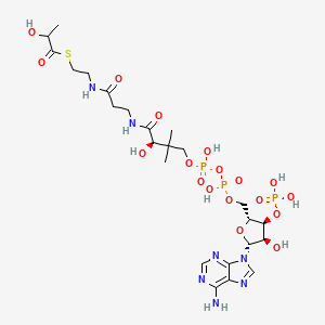Chemical structure of Lactyl-CoA