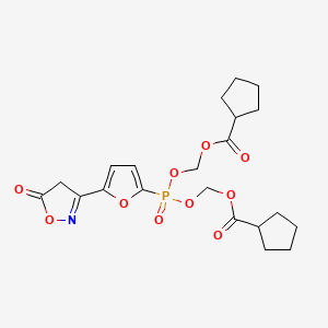 Chemical structure of Quercetin-3'-o-phosphate TEA