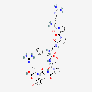 Chemical structure of [Tyr8] Bradykinin