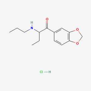 Chemical structure of n-Propyl bk-bdb hydrochloride