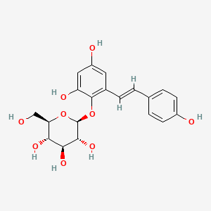 Chemical structure of Tetrahydroxystilbene-2-O-β-D-glucoside