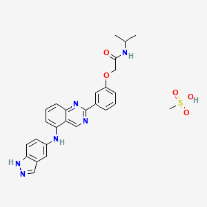 Chemical structure of Belumosudil mesylate