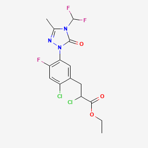 Chemical structure of Carfentrazone-ethyl