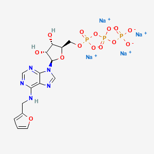 Chemical structure of Kinetin triphosphate tetrasodium