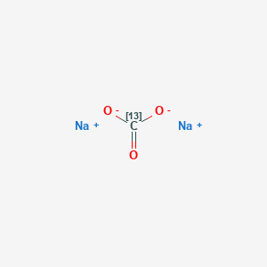 Chemical structure of Sodium carbonate-13C