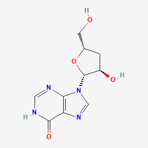Chemical structure of 3'-Deoxyinosine