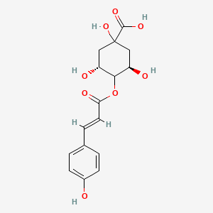 Chemical structure of 4-O-p-Coumaroylquinic acid