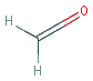 Chemical structure of Formaldehyde