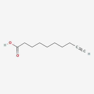 Chemical structure of 9-Decynoic acid
