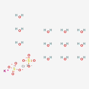 Chemical structure of Chromium(Ⅲ) potassium sulfate dodecahydrate (98%)